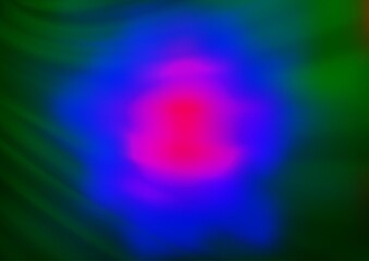 Dark Multicolor, Rainbow vector blurred bright pattern.