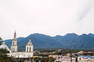 Fototapeta na wymiar Valle de Santiago, Monterrey, Mexico.