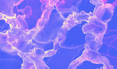 Abstract Paint Wallpaper. Blue Futuristic Minimal 