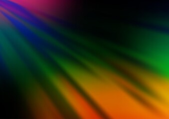 Dark Multicolor, Rainbow vector abstract template.