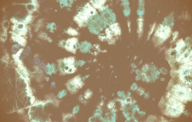 Tie Dye Pattern. Gray Artistic Fabric. Multi 