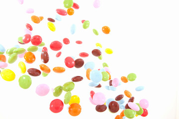 飛び上がるチョコレート