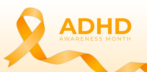 ADHD Awareness Month Background Illustration