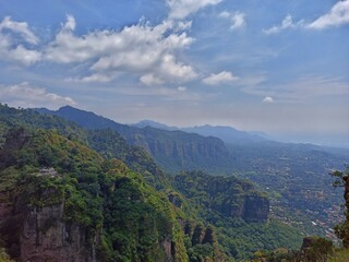 Naklejka premium view from the mountain