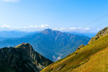 swiss mountains in the mountains