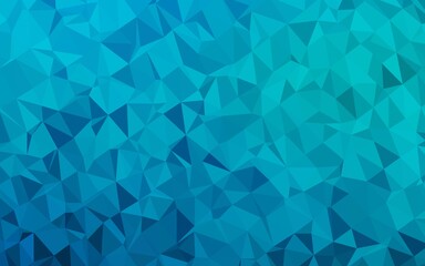 Light BLUE vector polygonal template.