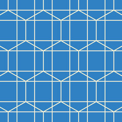 Hexagon art deco pattern background.