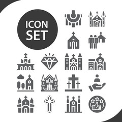 Simple set of praise related filled icons.