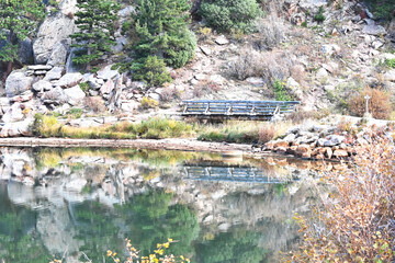 Pedestrian Bridge by Lake