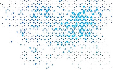 Light Blue, Green vector layout with lines, triangles.