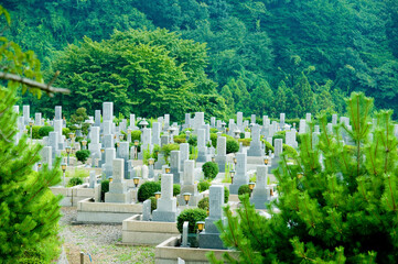 Naklejka premium 霊園