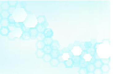 Medical Banner. With polygonal shapes, technology background, blue color, and science wallpaper template. Healthy and medical vector illustration. Molecules shape.