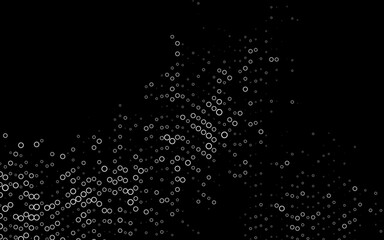 Dark Black vector cover with spots.