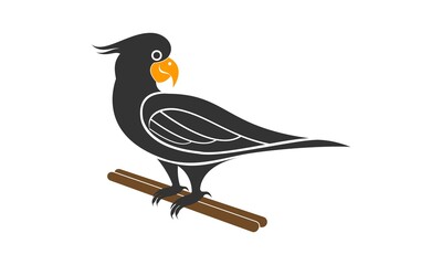 Old brother bird vector