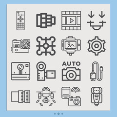 Simple set of substitute related lineal icons.