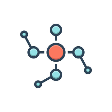 Color illustration icon for phosphoric