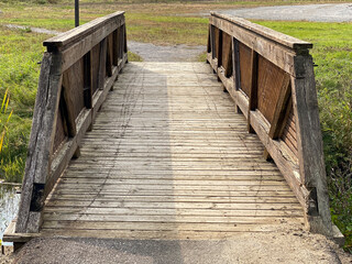 wooden foot bridge