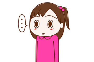 目を丸くして放心する少女