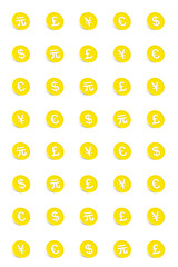 Background material for currency illustration. 通貨イラストの背景素材