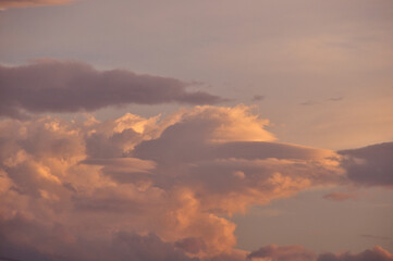Naklejka premium 夕焼け雲