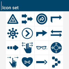 Simple set of decent related filled icons.