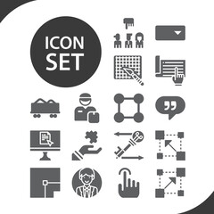 Simple set of extract related filled icons.