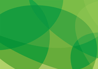 重なる鮮やかな緑の抽象的な曲線の背景素材