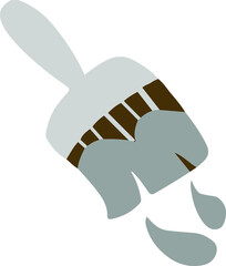 brush icon isolated on white background