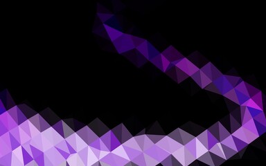 Light Purple vector polygonal background.