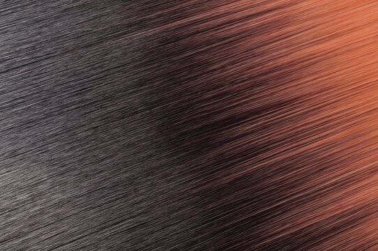 Single piece clip in straight black to red ombre style synthetic hair extensions