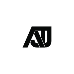 atj letter original monogram logo design