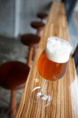 beer in a restaurant