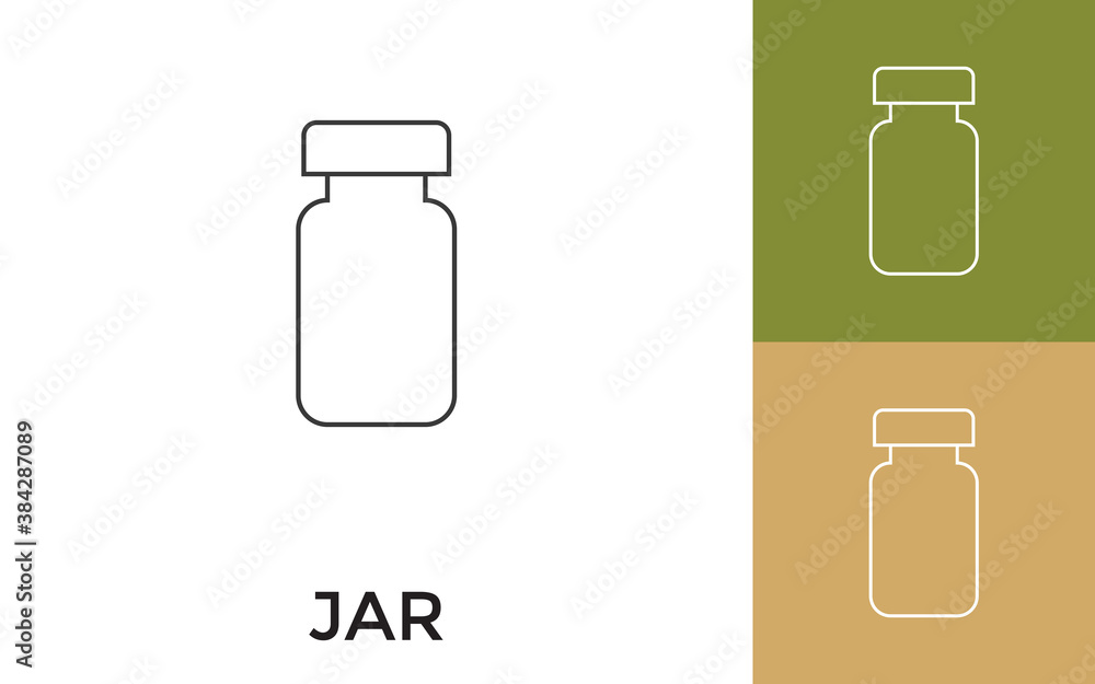 Poster editable thin line icon with title. useful for mobile application, website, software and print media