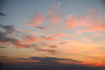 Beautiful view of morning sunrise with cloudy sky