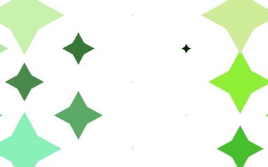 Light Green vector layout with bright stars.