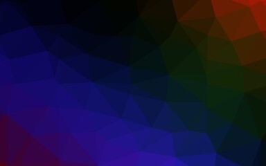 Obraz premium Dark Multicolor, Rainbow vector abstract mosaic backdrop.