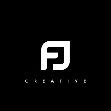 FJ Letter Initial Logo Design Template Vector Illustration	
