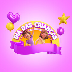 DIA DAS CRIANÇAS SELO 3D 