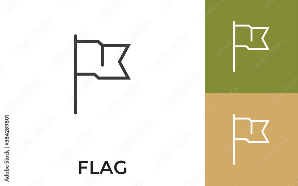 Aufkleber editable flag icon with title. useful for mobile application, website, software and print media.