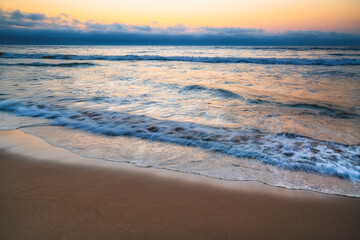 Fototapeta na wymiar Abstract seascape, tropical beach sunset