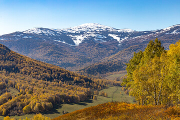beautiful mountain landscape in autumn