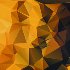 Abstract Yellow Black Color Polygon Background Design, Abstract Geometric Origami Style With Gradient. Presentation,Website, Backdrop, Cover,Banner,Pattern Template