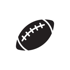 Rugby ball flat icon design vector