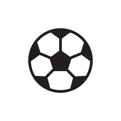 Obraz premium Soccer ball flat icon design vector