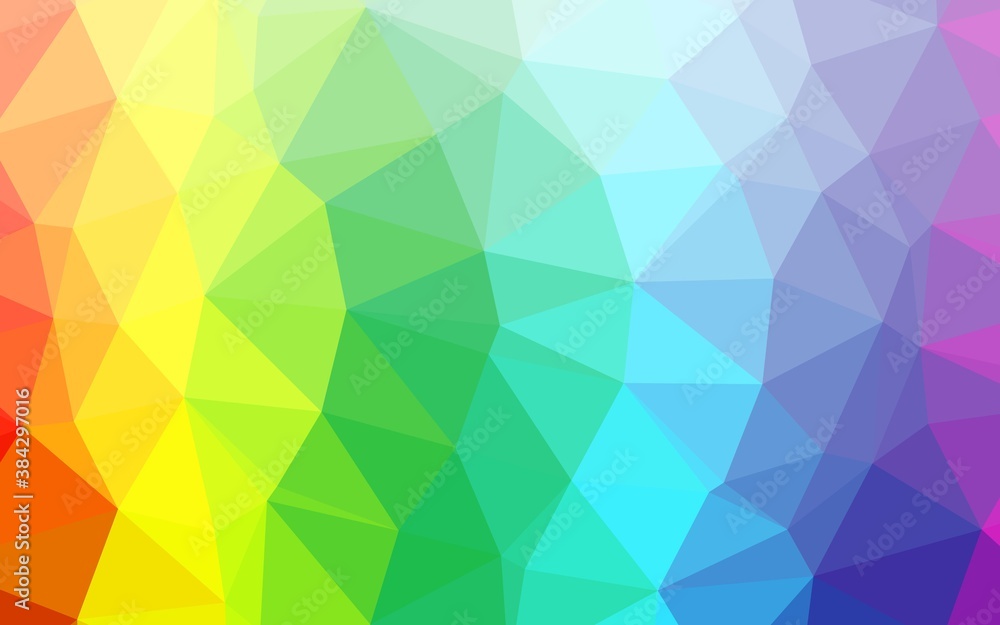 Aufkleber light multicolor, rainbow vector abstract mosaic pattern.