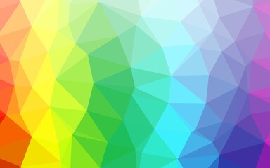 Obraz premium Light Multicolor, Rainbow vector abstract mosaic pattern.