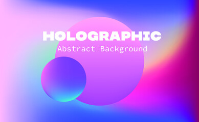 Trendy texture with polarization effect and colorful neon holographic stains. Abstract psychedelic background.