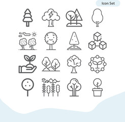 Simple set of plane figure related lineal icons.