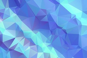 Abstract Blue Color Polygon Background Design, Abstract Geometric Origami Style With Gradient. Presentation,Website, Backdrop, Cover,Banner,Pattern Template