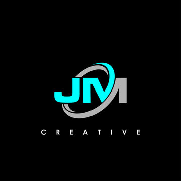 JM Letter Initial Logo Design Template Vector Illustration	
